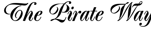 Font : Poppl-Exquisit-Medium 2 Custom Text : The Pirate Way Test your own text here Click to download or to view this font on a tshirt that can be custom printed in Bali